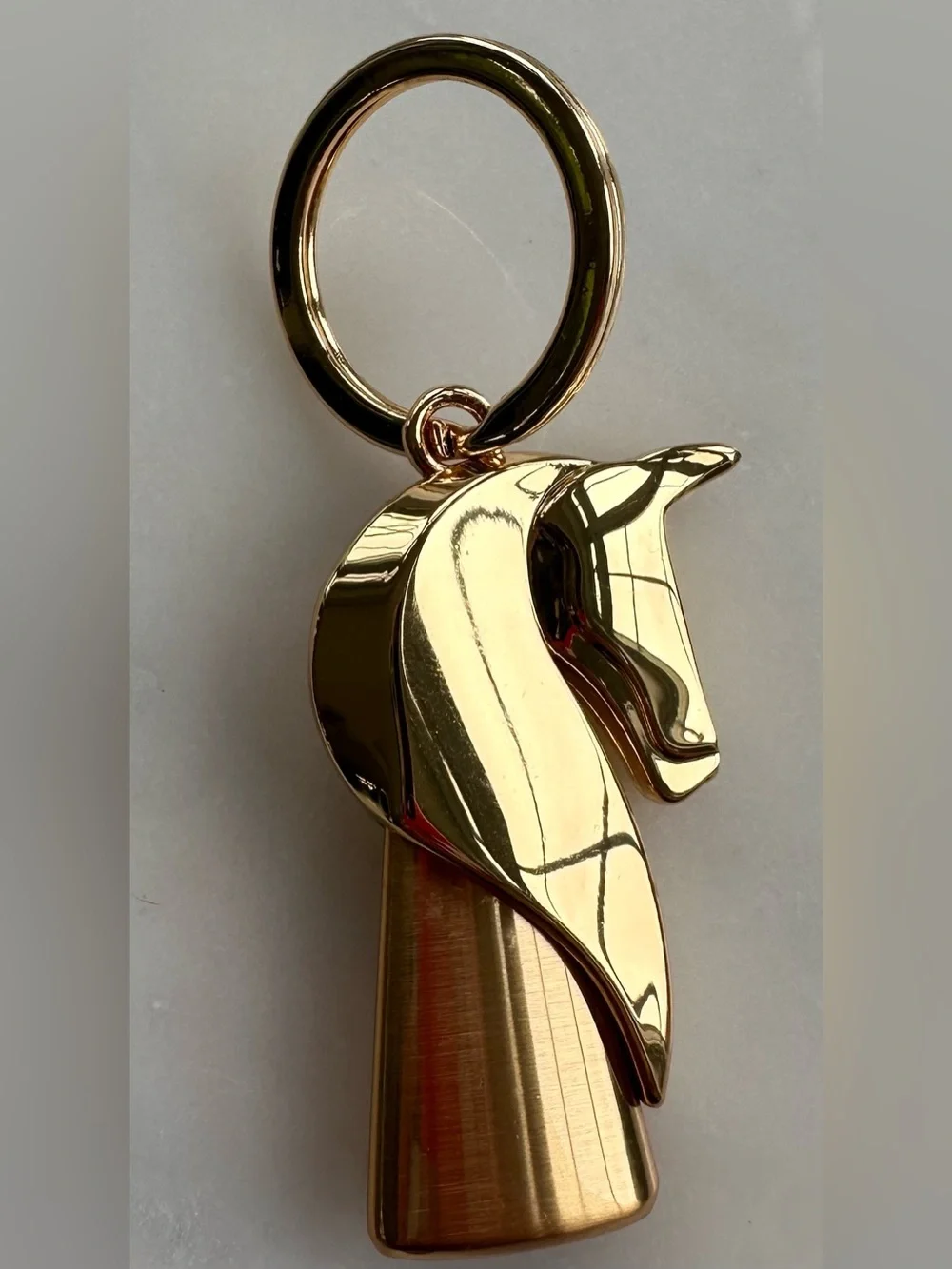 Burberry Hero Gold Horse Head Keychain Charm